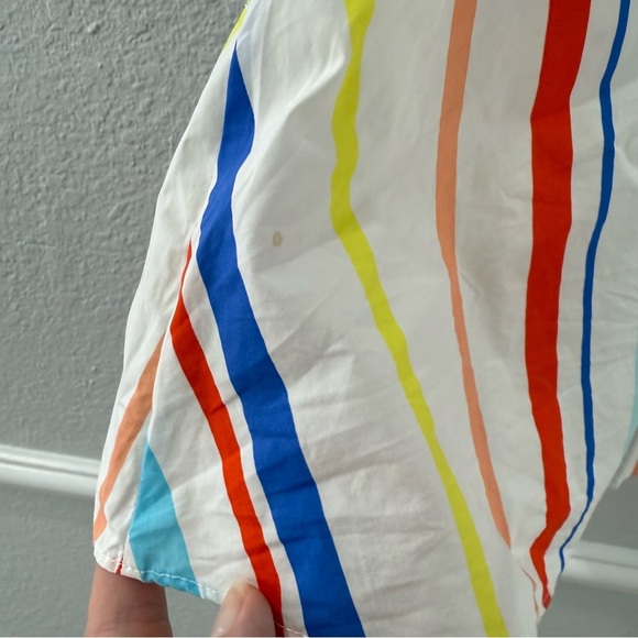 Crosby by Mollie Burch Rainbow Striped Mini Dress Size Small - Picture 8 of 8